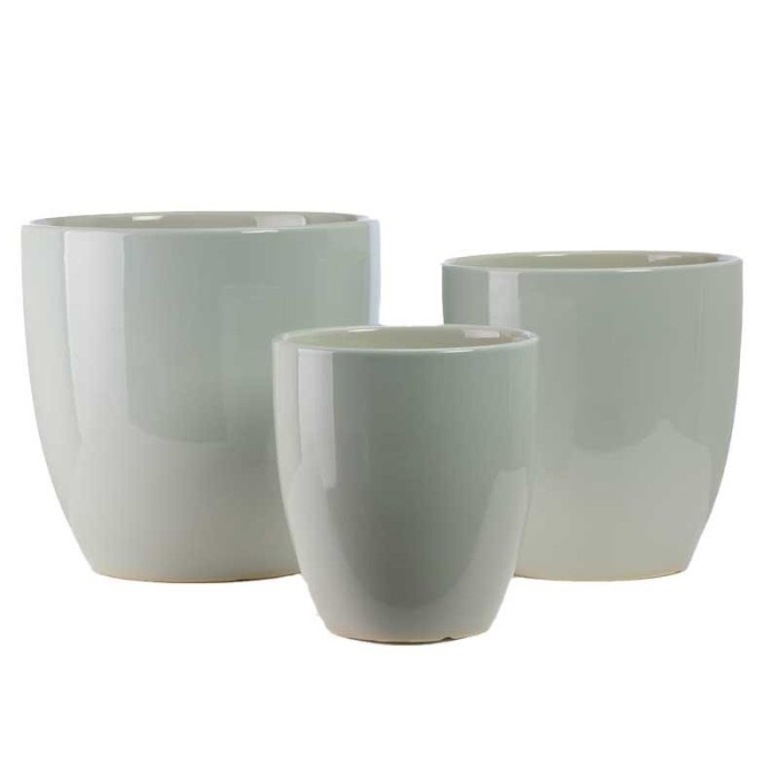SET 3 VASI CARTA DA ZUCCHERO CERAMICA D.30H30-D25H26-D20